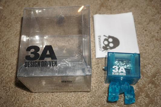 3A 3ago Square Brain Box Powder Blue 3" Figure