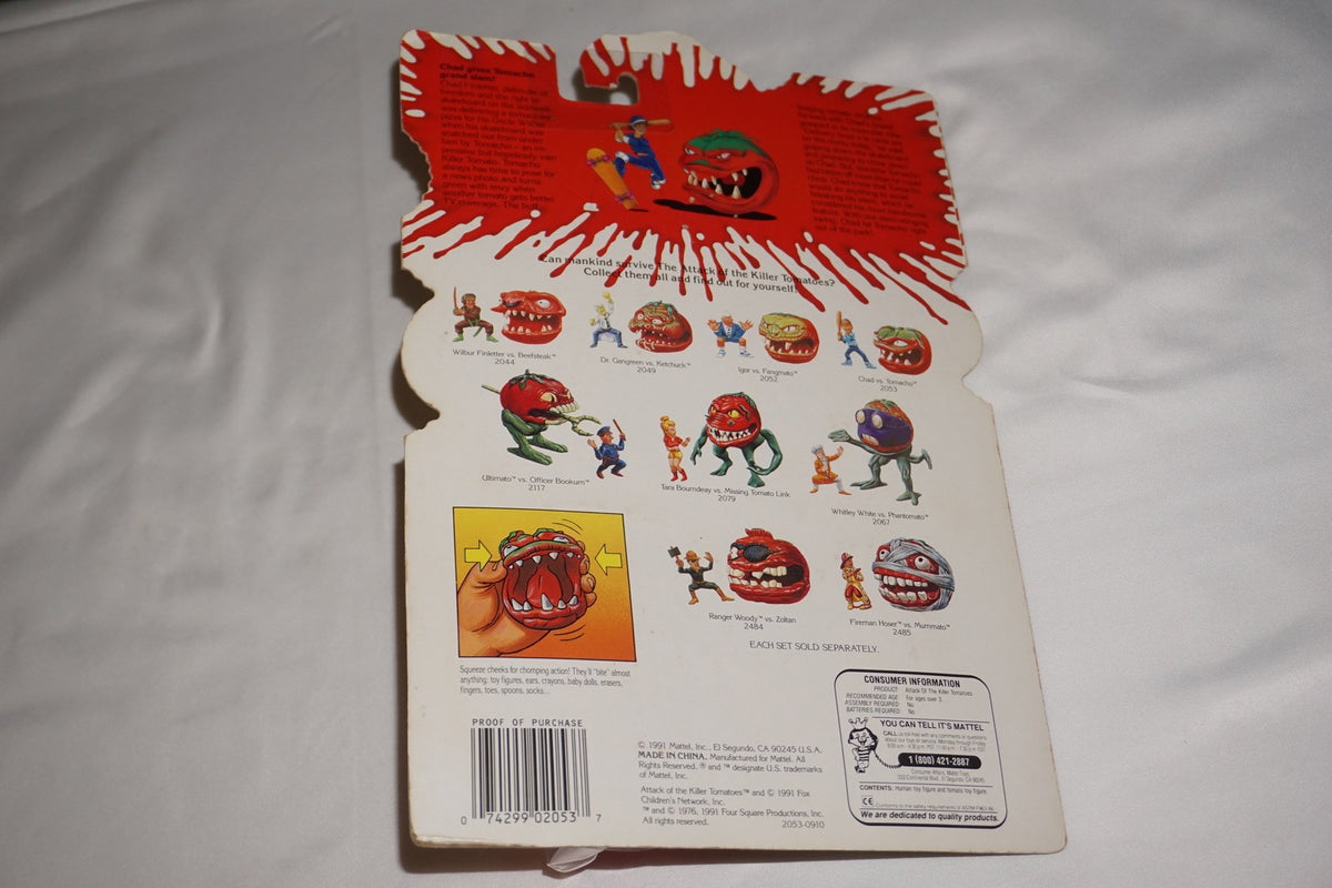Attack of the Killer Tomatoes Chad Figure NEW Sealed Vintage 1991