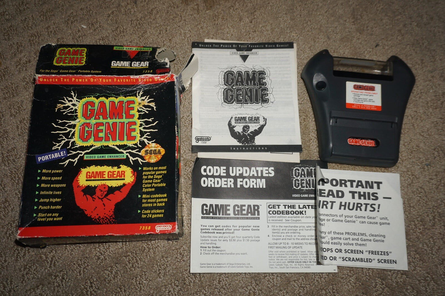 Game Genie (Sega Game Gear) Complete in Box