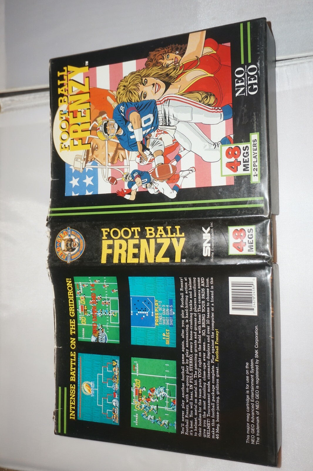 Football Frenzy Dog Tag (Neo Geo AES English) Complete in Box