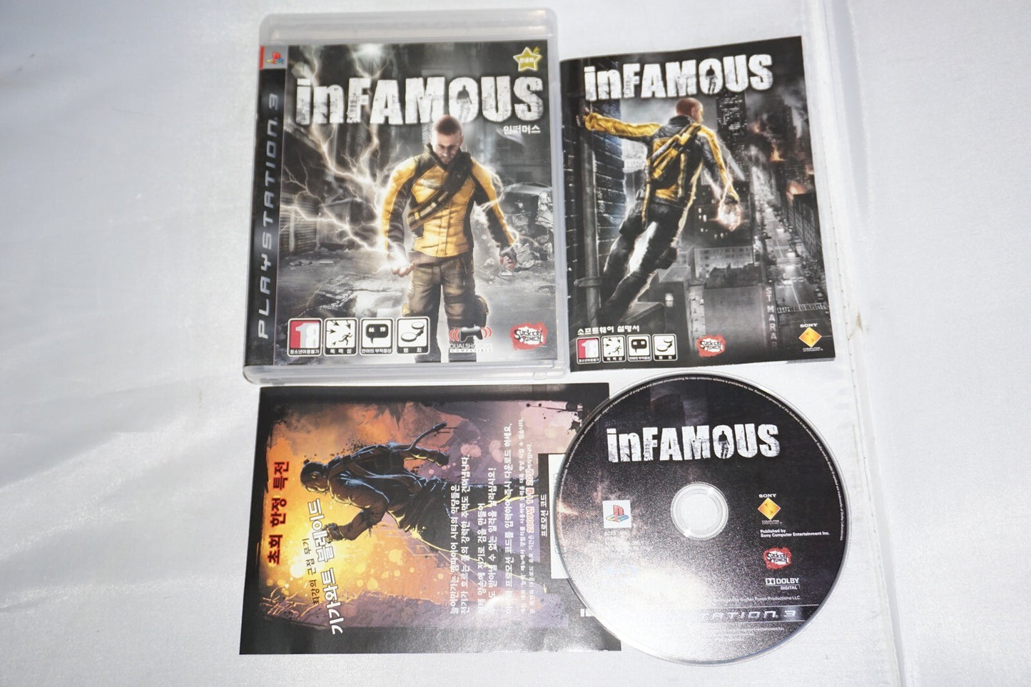 Infamous 1 (Sony Playstation 3 ps3) Complete KOREAN Import