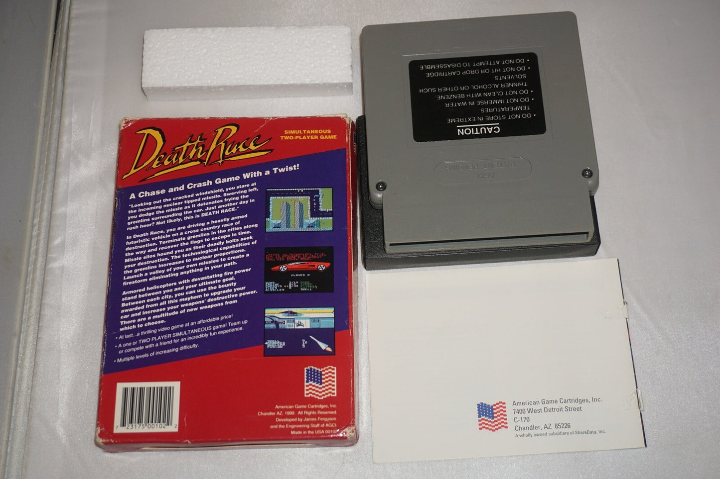 Death Race (Nintendo NES) Complete in Box CIB #2