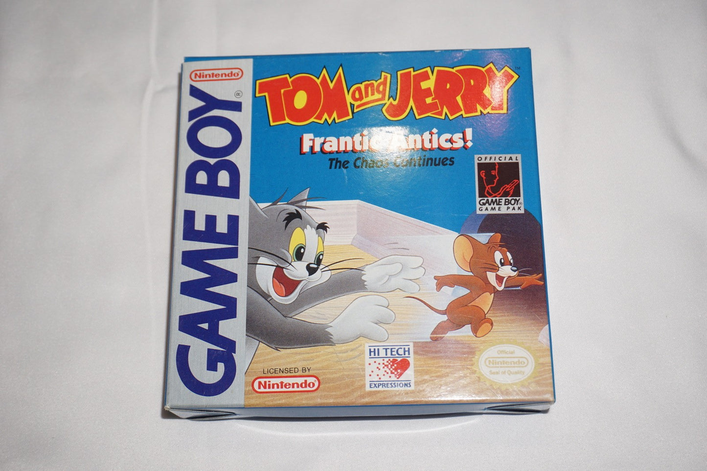 Tom & Jerry Frantic Antics (Nintendo Game Boy Gameboy) Complete w/ Poster CIB