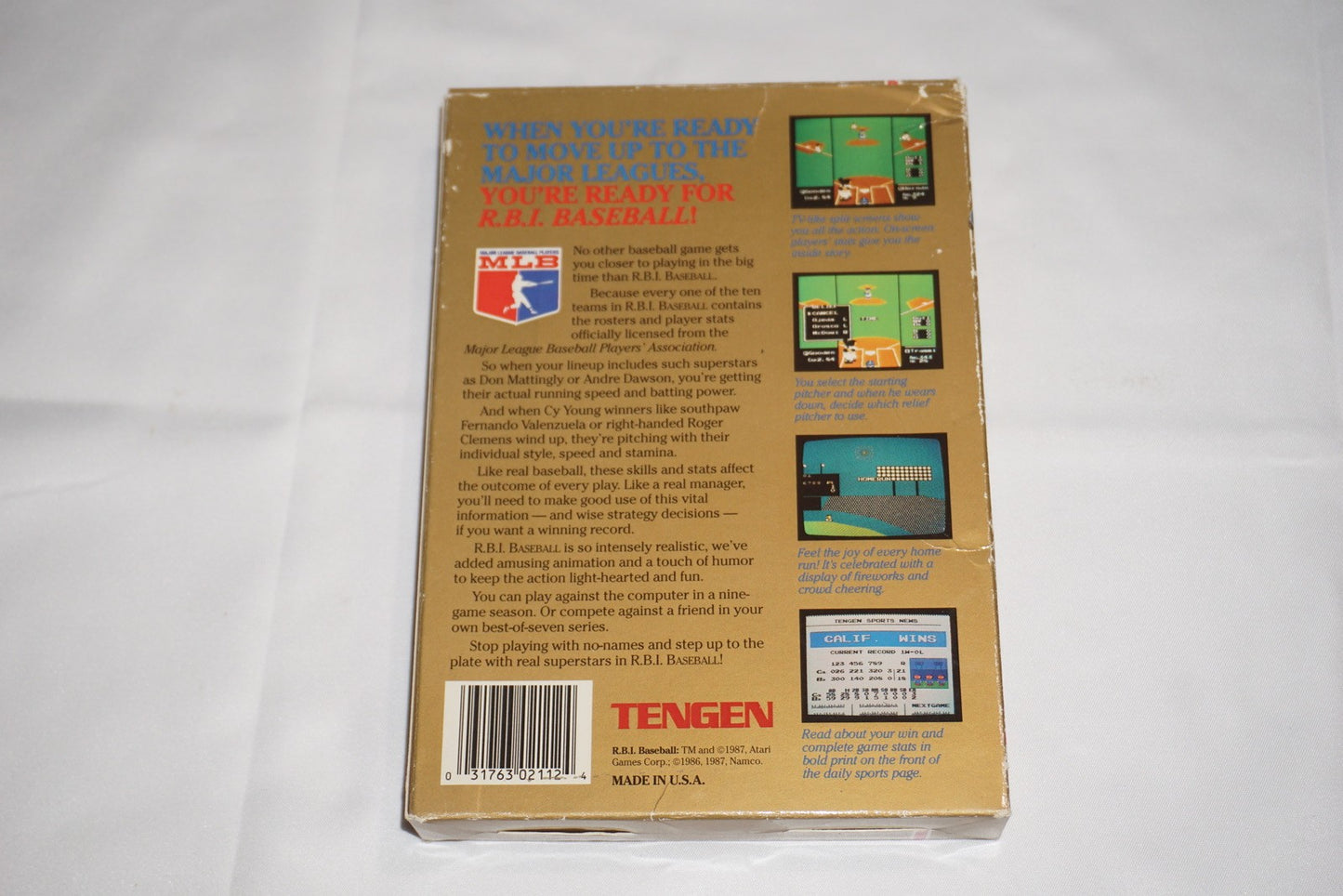 R.B.I Baseball 1 RBI (Nintendo NES) Complete in Box CIB