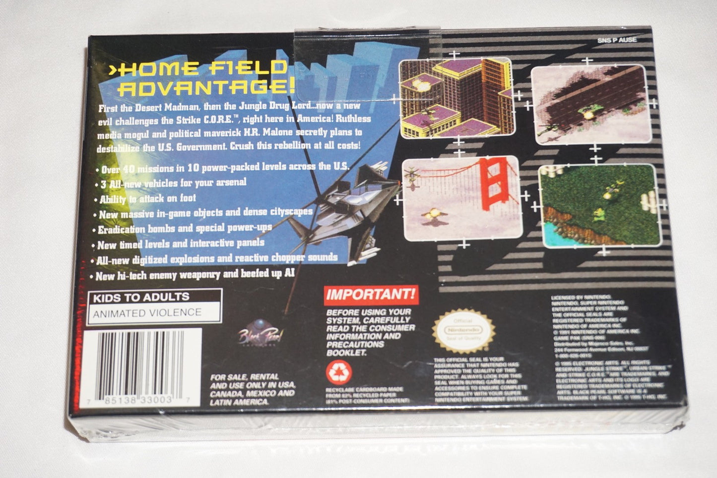 Urban Strike (Super Nintendo SNES) NEW Sealed