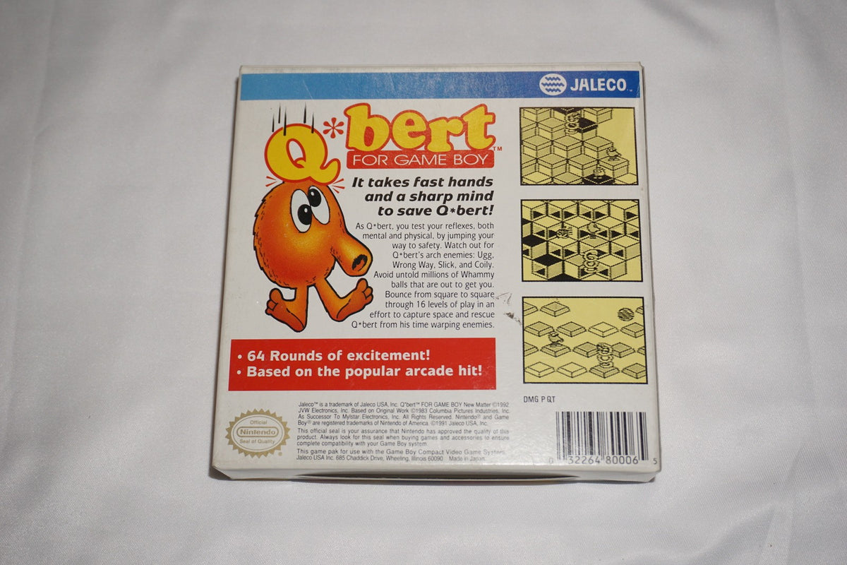 Q Bert (Nintendo Game Boy Gameboy) Complete in Box CIB