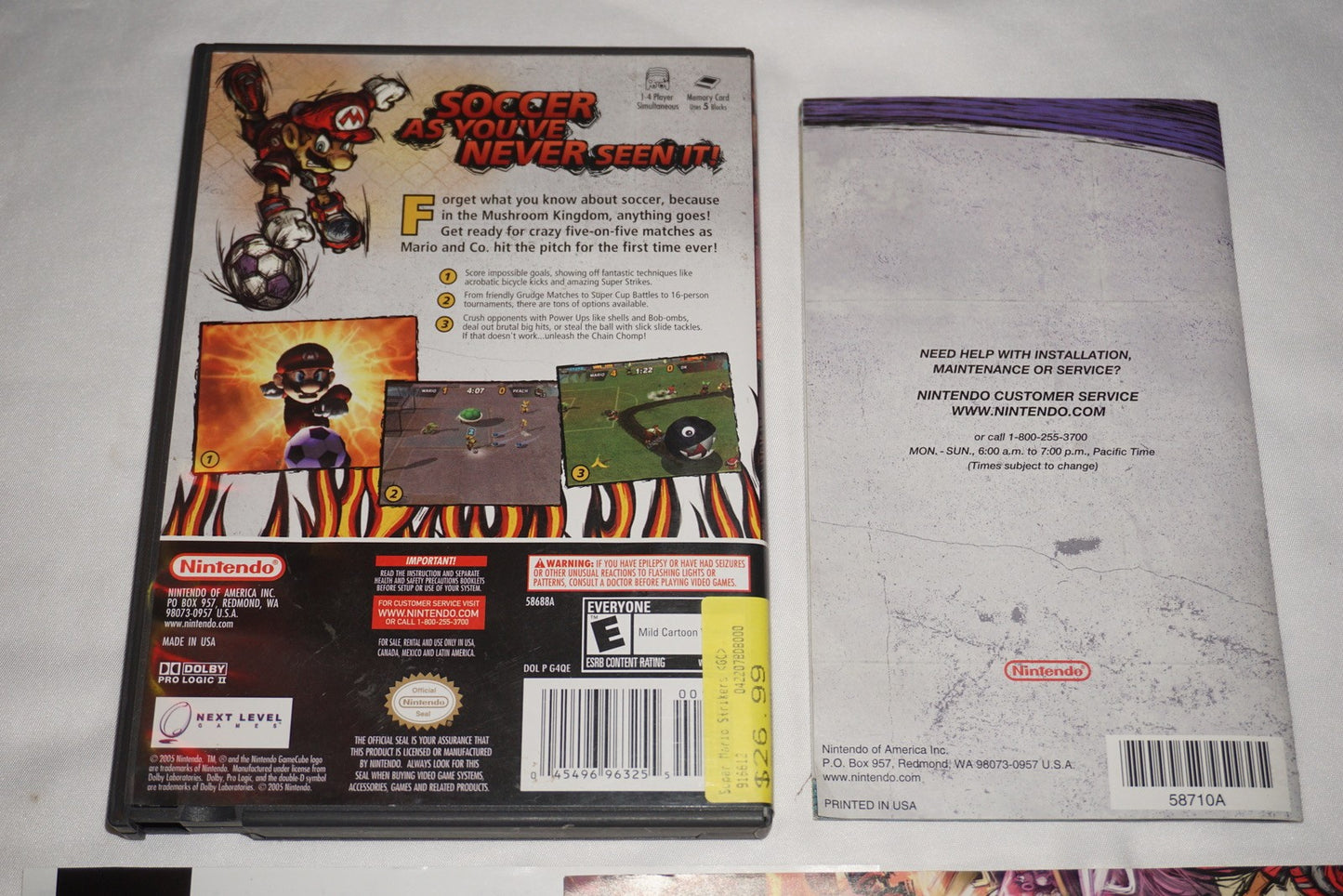 Super Mario Strikers (Nintendo Gamecube) Complete