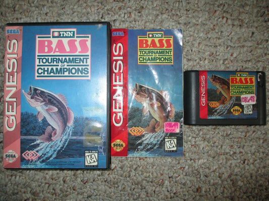 TNN Bass Tournament of Champions (Sega Genesis, 1993) Complete