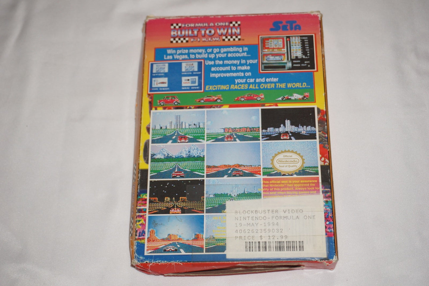 Formula One Built to Win 1 (Nintendo NES) Complete in Box CIB