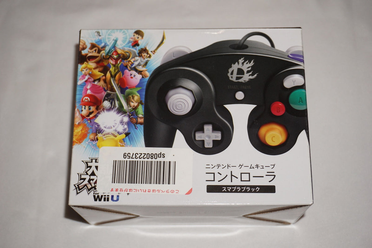 Black Gamecube Controller (Nintendo Wii U) NEW in Box JAPAN Smash Bros