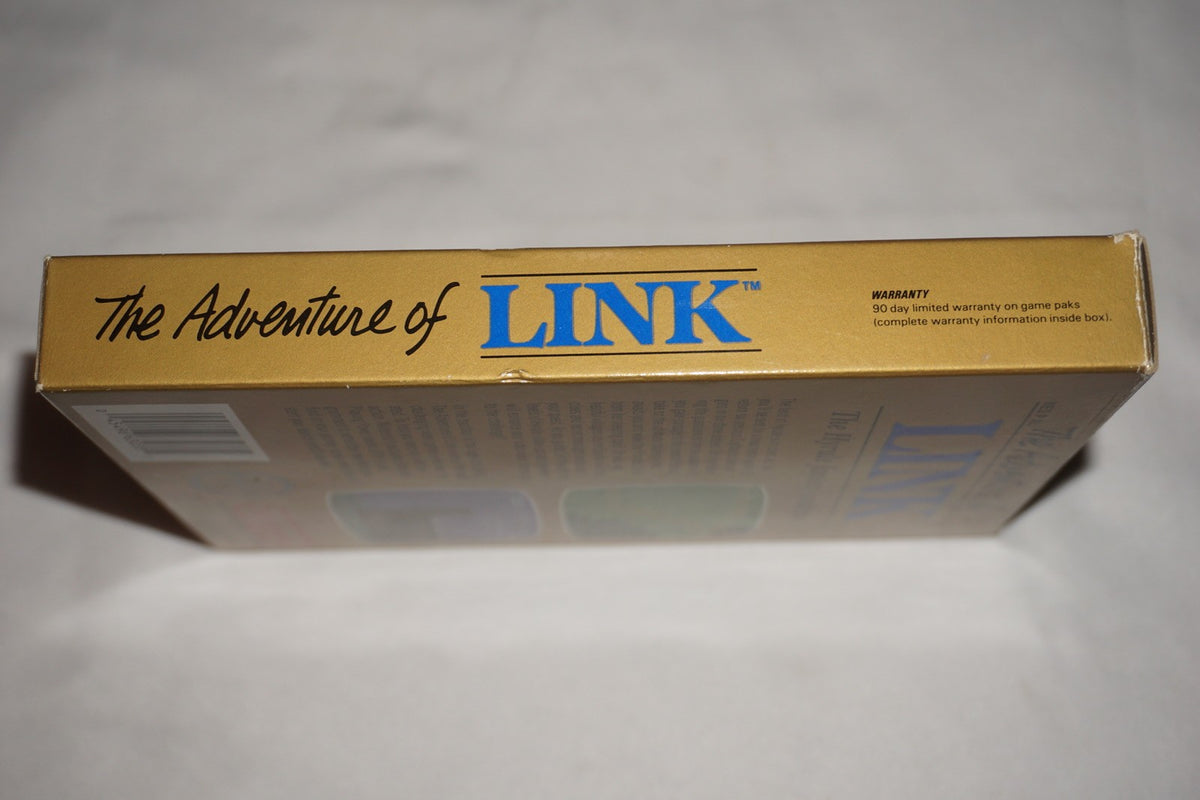 Adventures of Link Zelda II 2 GOLD (Nintendo NES) Complete in Box CIB