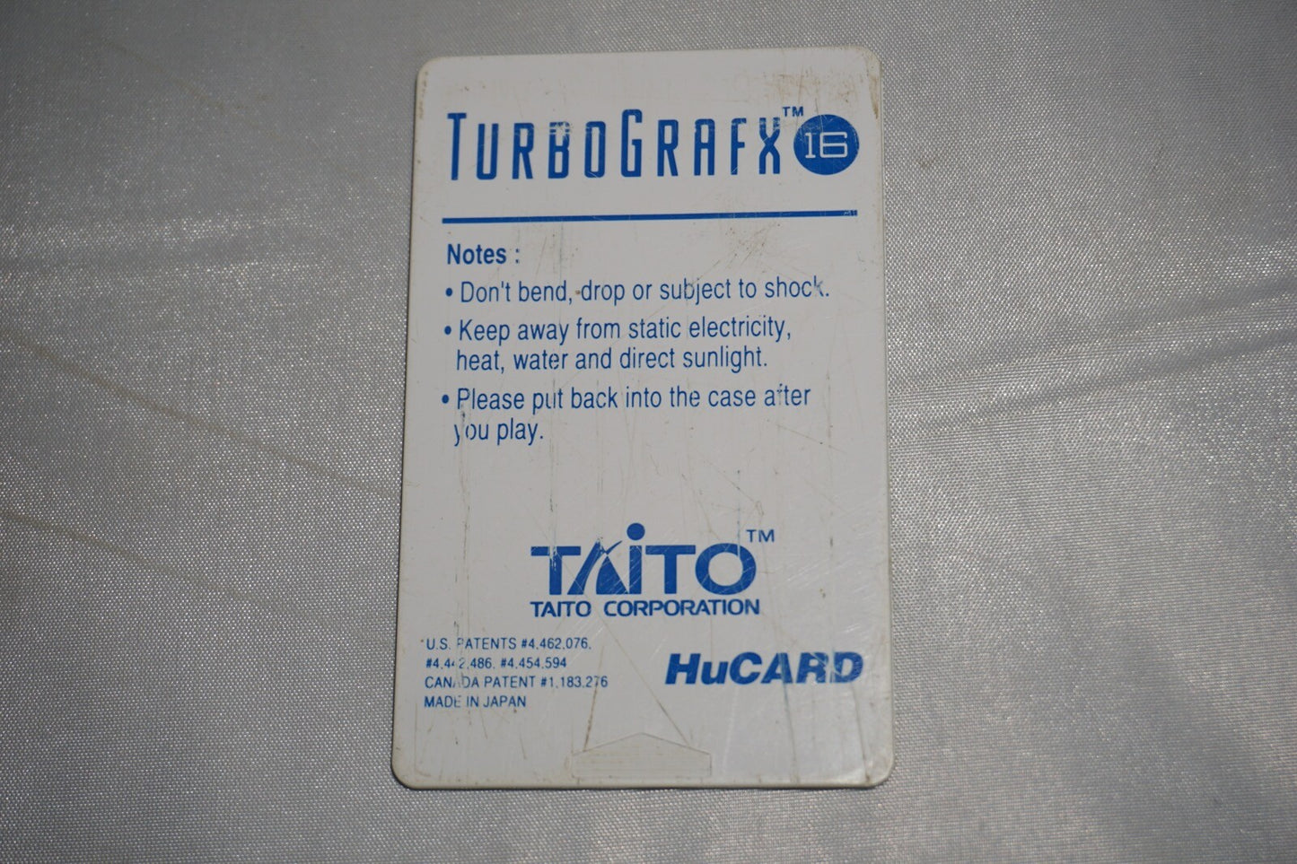 Chase H.Q HQ (Turbo Grafx 16 tg16) Cart Only Turbografx