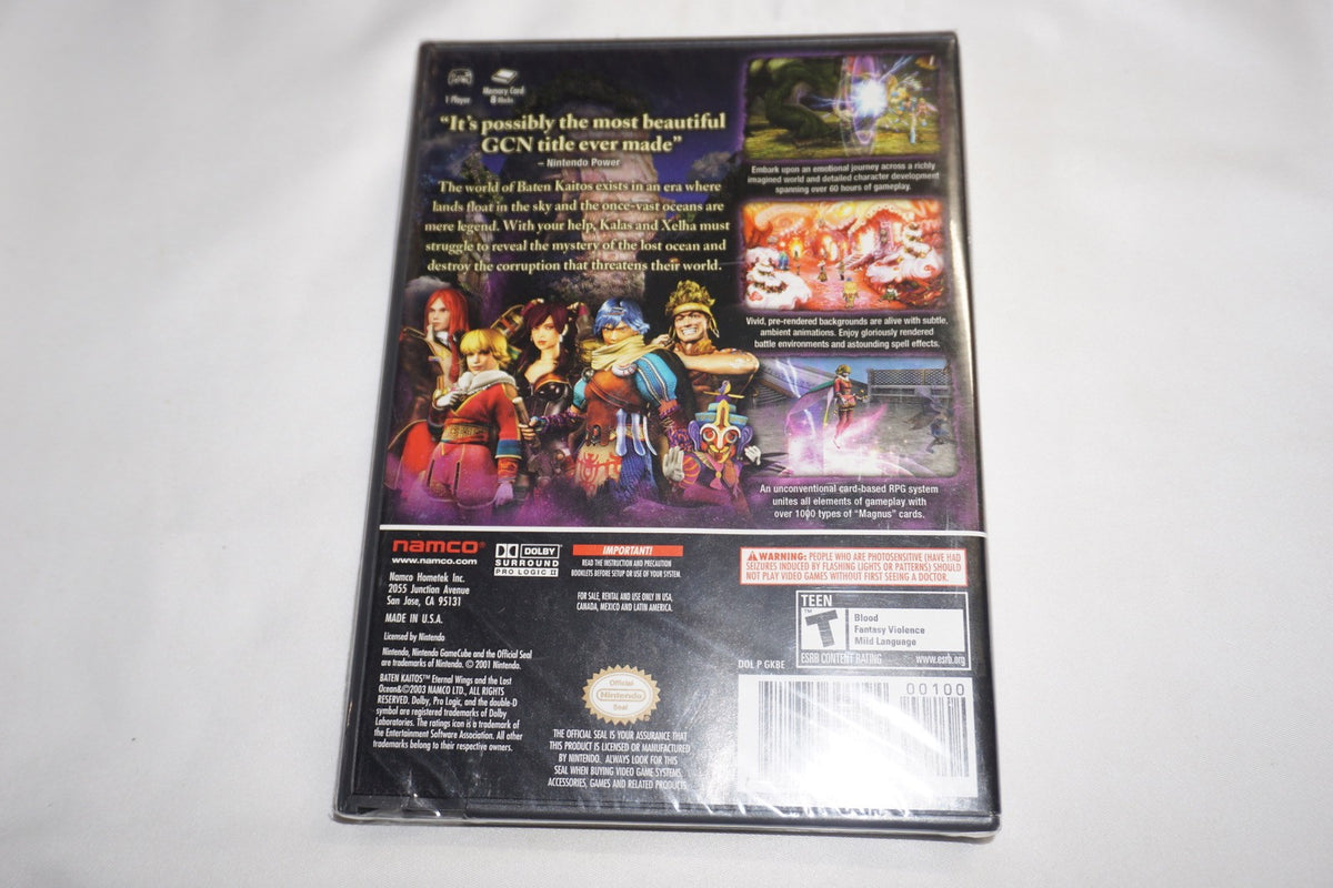 Baten Kaitos: Eternal Wings and The Lost Ocean (Nintendo Gamecube) NEW Sealed