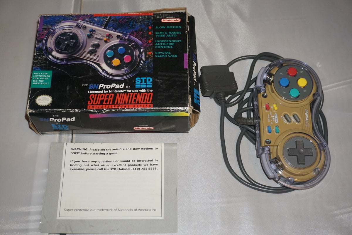 Std Sn Pro Pad Controller (Super Nintendo SNES) Complete in Box