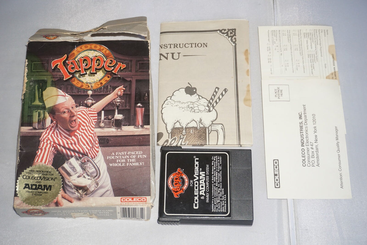 Tapper Root Beer (Colecovision) Complete In Box