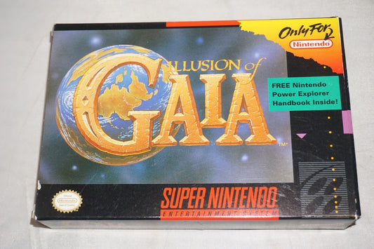 Illusion of Gaia (Super Nintendo SNES) Complete in Box w/ Map CIB