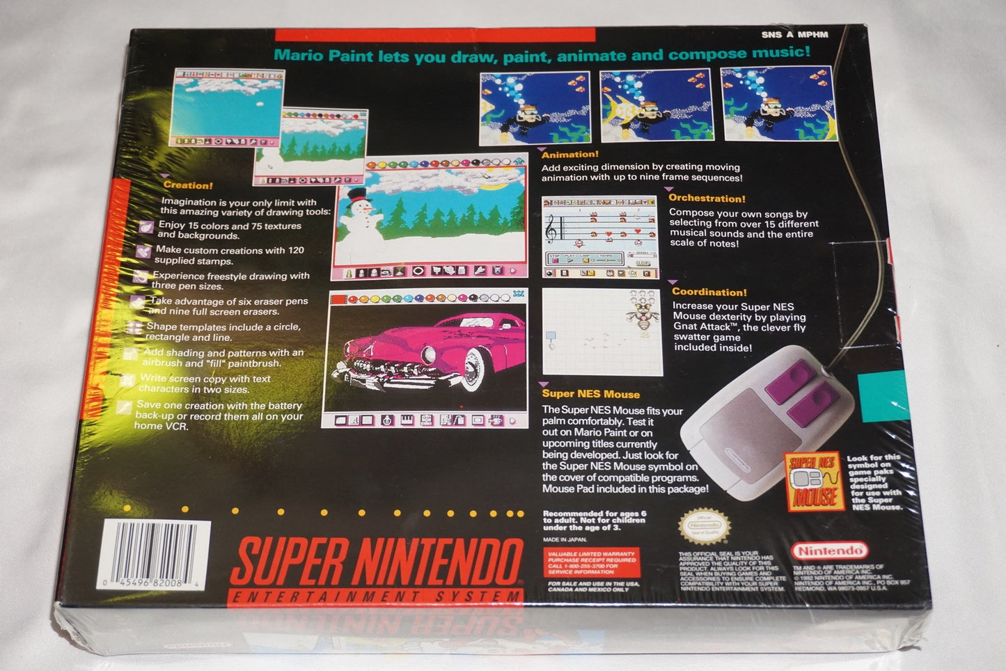 Mario Paint Bundle (Super Nintendo SNES) NEW Sealed