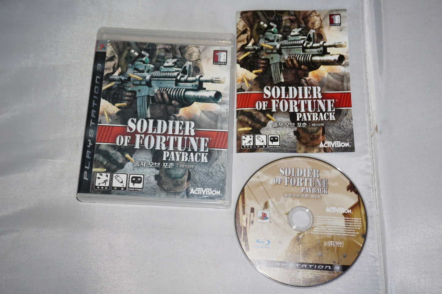 Soldier of Fortune Payback (Sony Playstation 3 ps3) Complete KOREAN Import