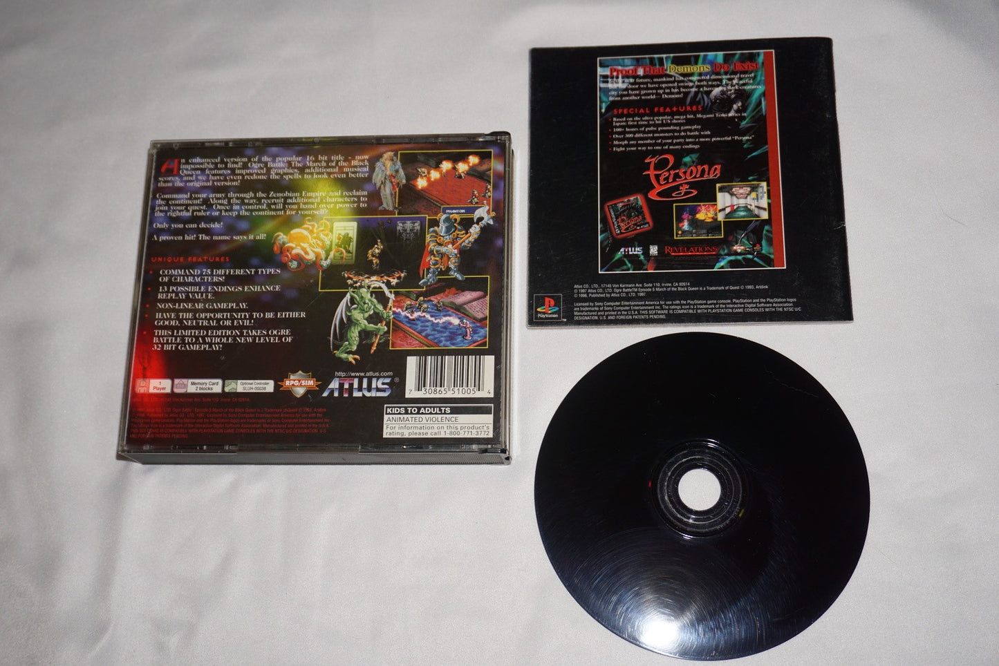 Ogre Battle Limited Edition (Sony Playstation 1 ps1) Complete
