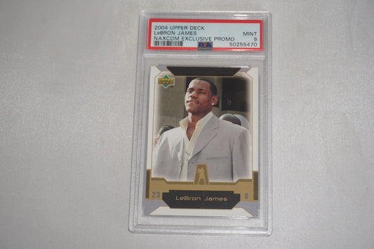 Lebron James 2004 UD Upper Deck Naxcom Exclusive Promo PSA Mint 9