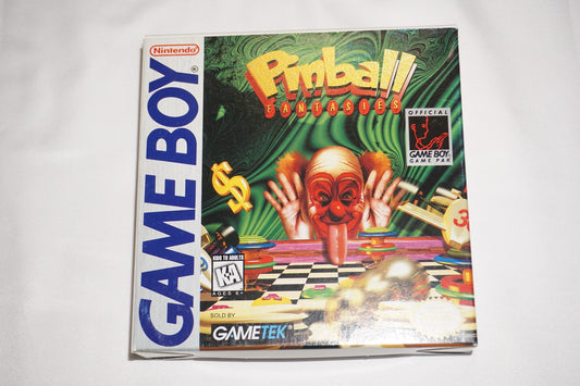 Pinball Fantasies (Nintendo Game Boy Gameboy) Complete in Box w/ Reg CIB