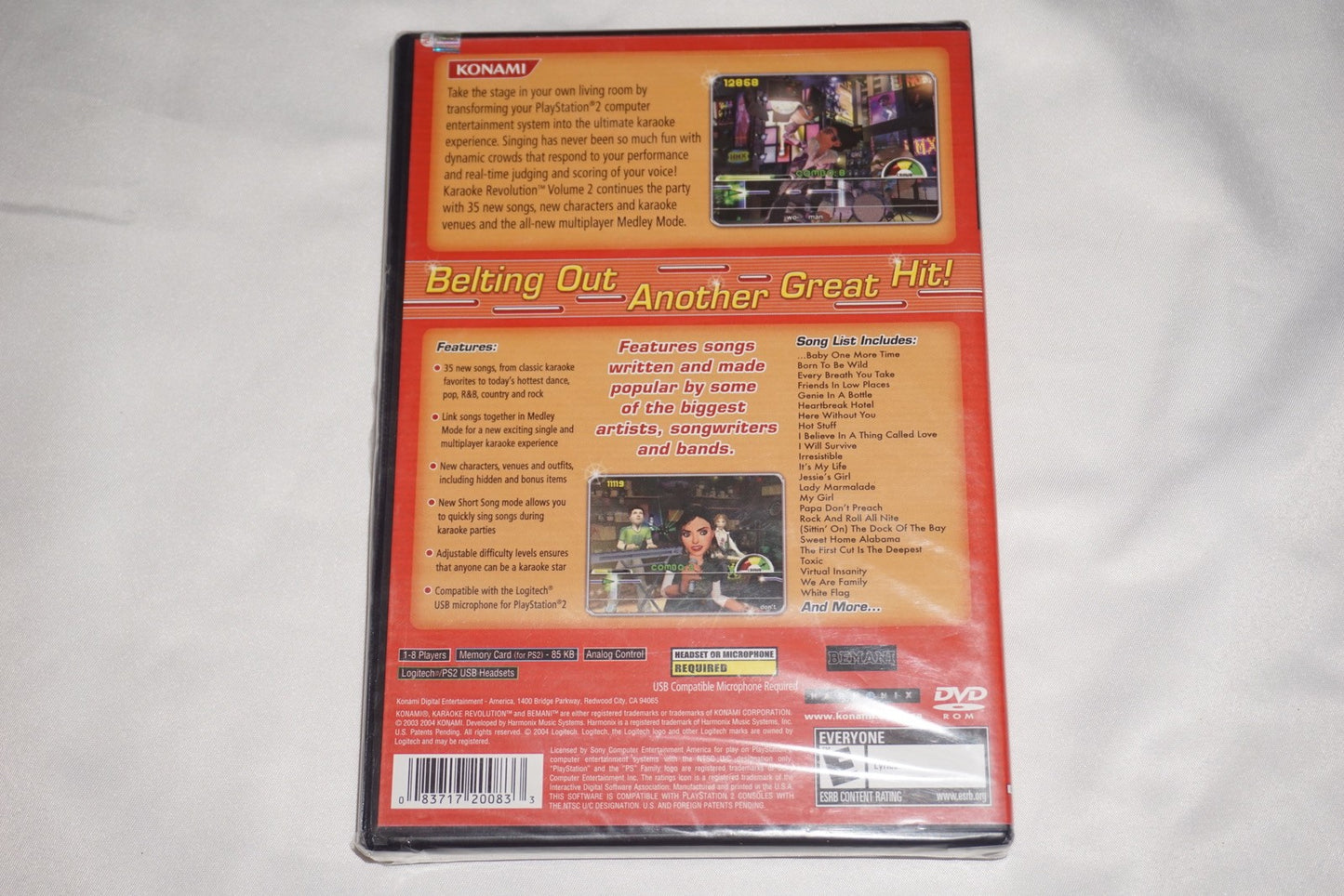 Karaoke Revolution Vol 2 (Sony Playstation 2 ps2) NEW Sealed