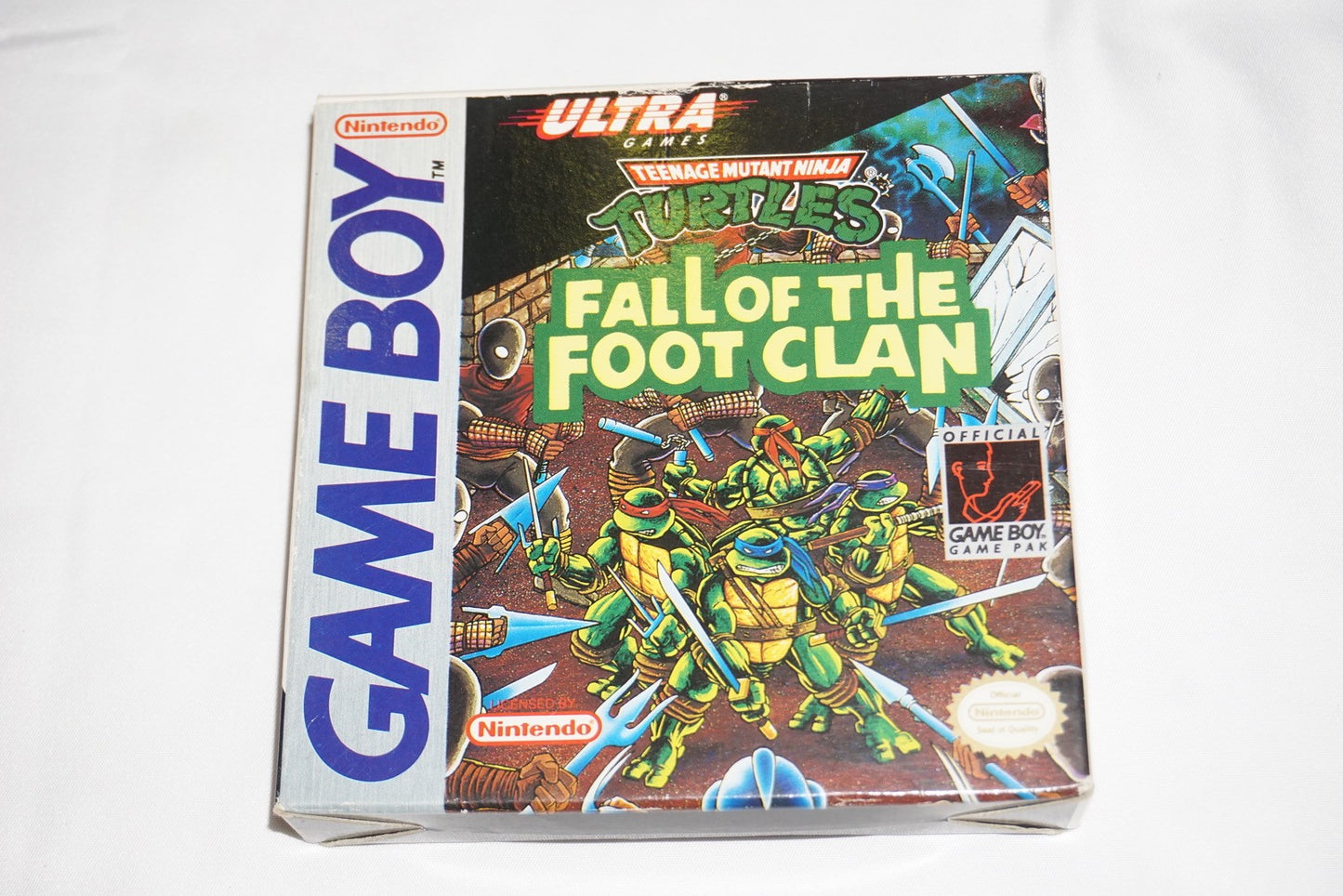 Teenage Mutant Ninja Turtles Fall of Foot Clan Game Boy Gameboy Complete CIB