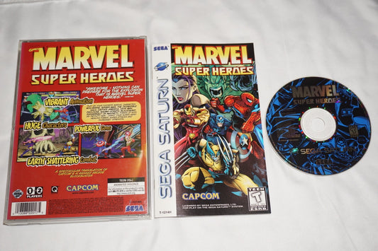 Marvel Super Heroes (Sega Saturn) Complete w/ Reg Card