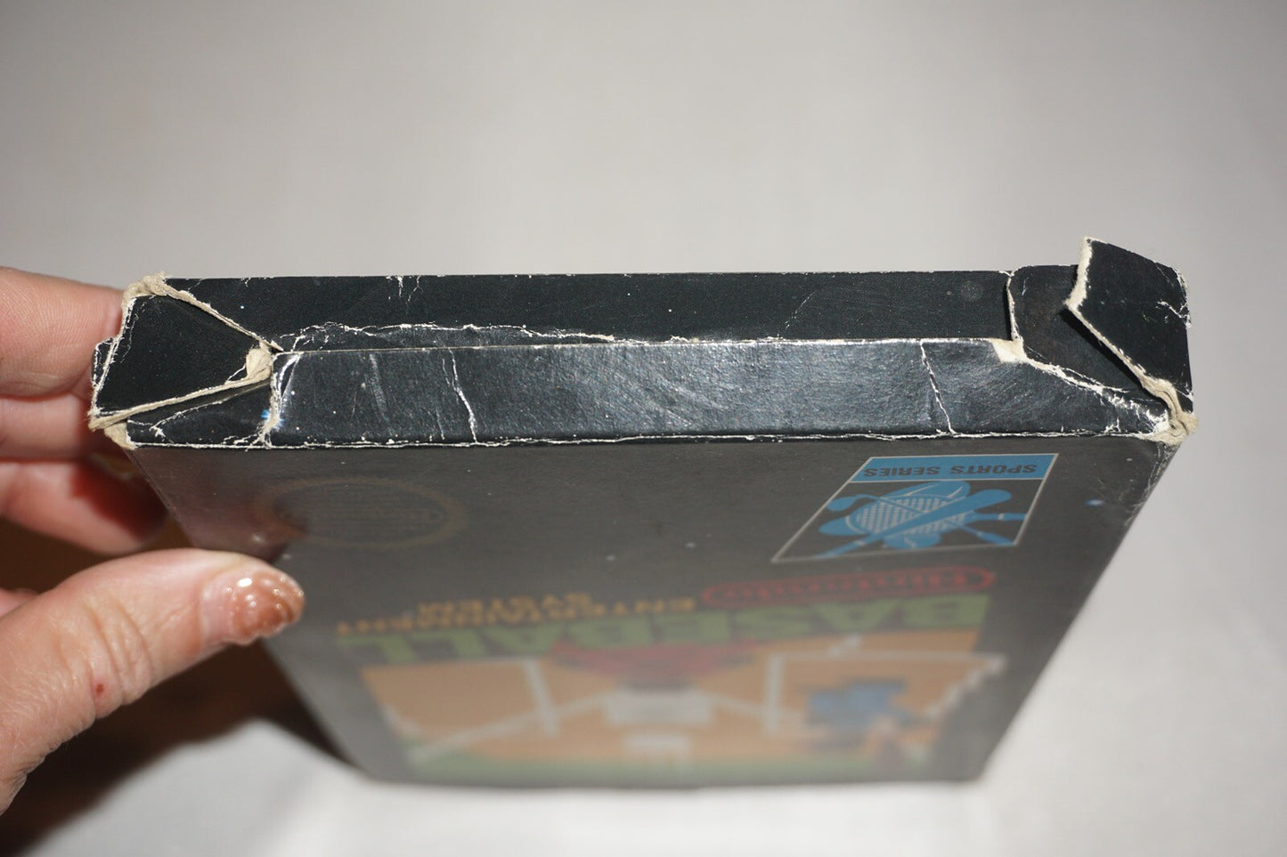 Baseball HANGTAB (Nintendo NES) Complete in Box CIB #3