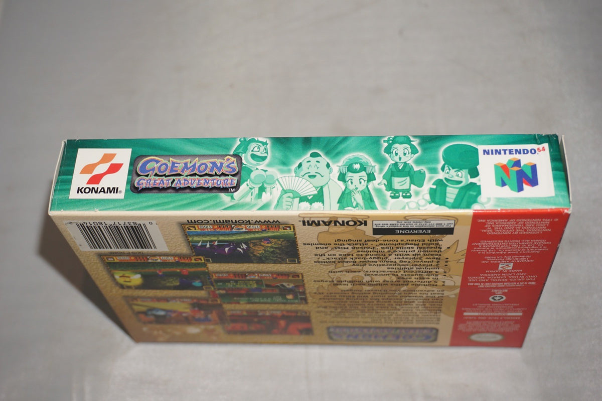 Goemon's Great Adventure (Nintendo 64 N64) Complete in Box w/ Reg Card CIB