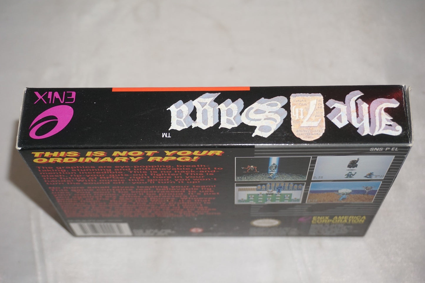 7th Saga (Super Nintendo SNES) Complete in Box w/ Map & Reg Card CIB