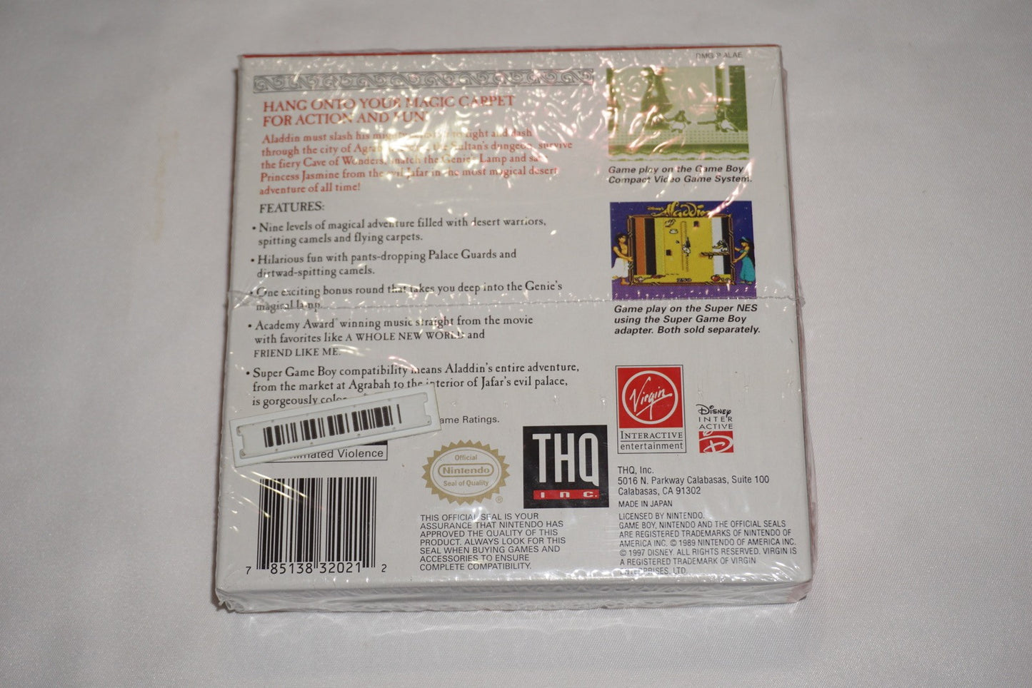 Aladdin (Nintendo Game Boy) Complete in Box CIB