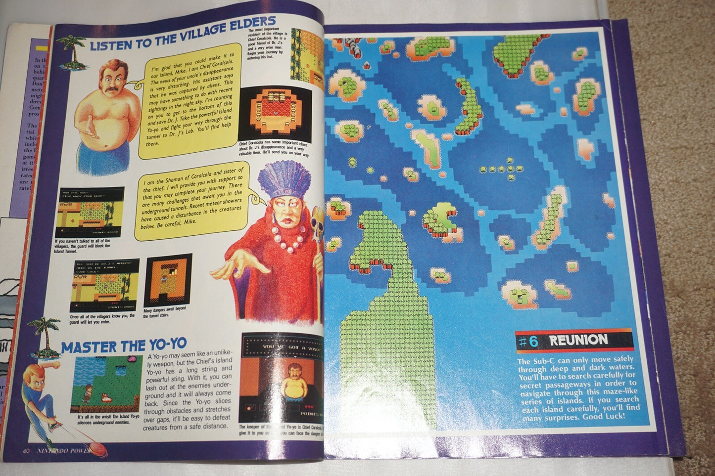 Nintendo Power Vol 21 Star Tropics Magazine #7 Poster