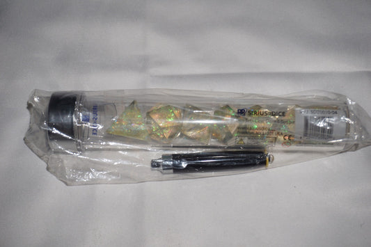 Sirius Dice Clear Cloak & Dagger Dice Set NEW
