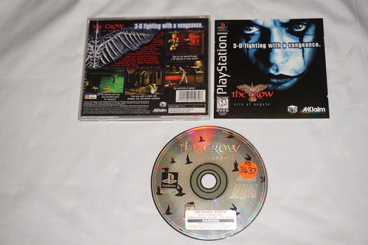 Crow City Of Angels (Sony Playstation 1 ps1) Complete w/ Reg Card