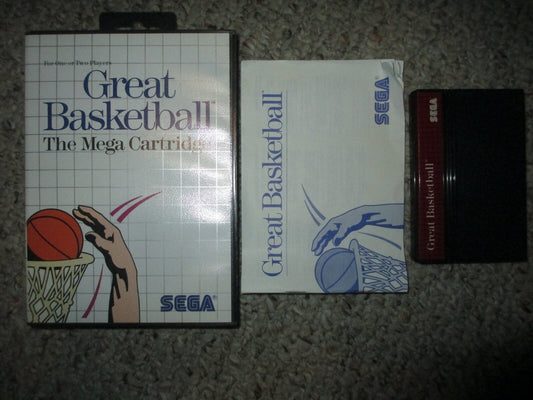 Great Basketball (Sega Master System, 1987) Complete PAL UK EURO