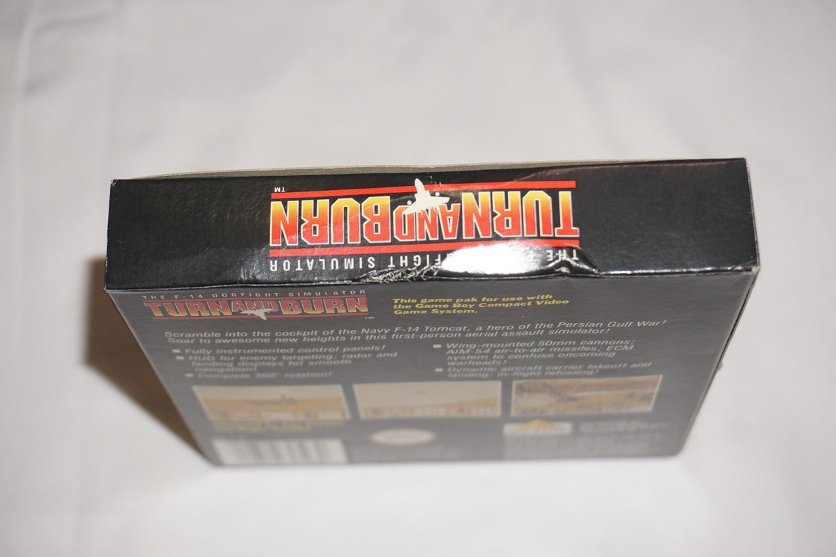 Turn and Burn (Nintendo Game Boy Gameboy) Complete in Box CIB