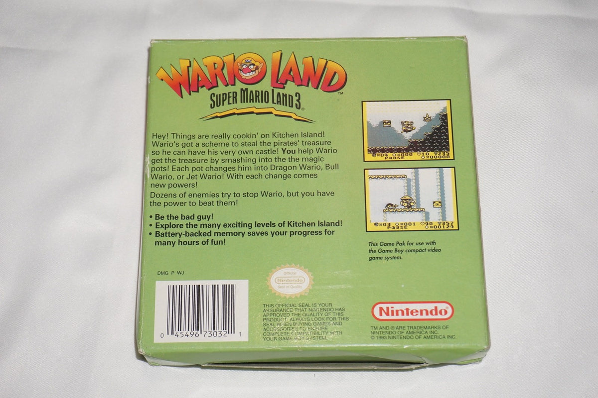 Wario Land Super Mario 3 (Gameboy Game Boy GB) Complete CIB