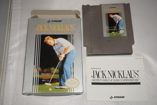 Jack Nicklaus' Greatest 18 Holes (Nintendo NES) Complete in Box CIB