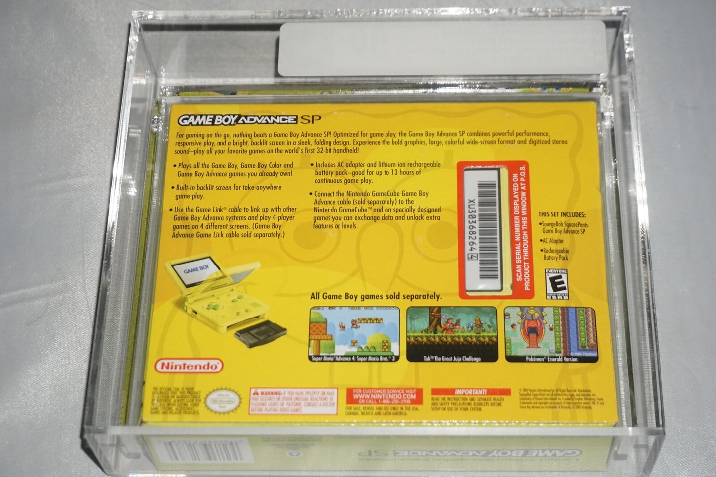 Spongebob Squarepants Game Boy Advance SP System Console NEW Sealed VGA 90+