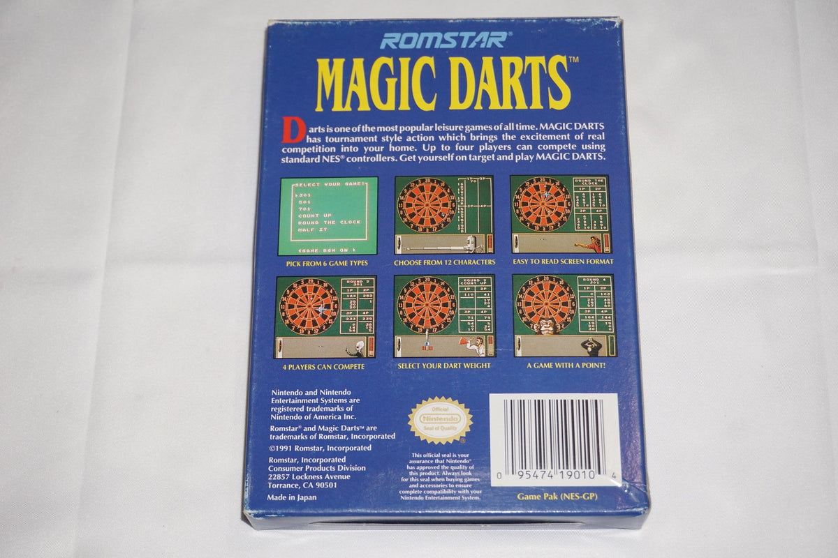 Magic Darts (Nintendo NES) Complete in Box CIB