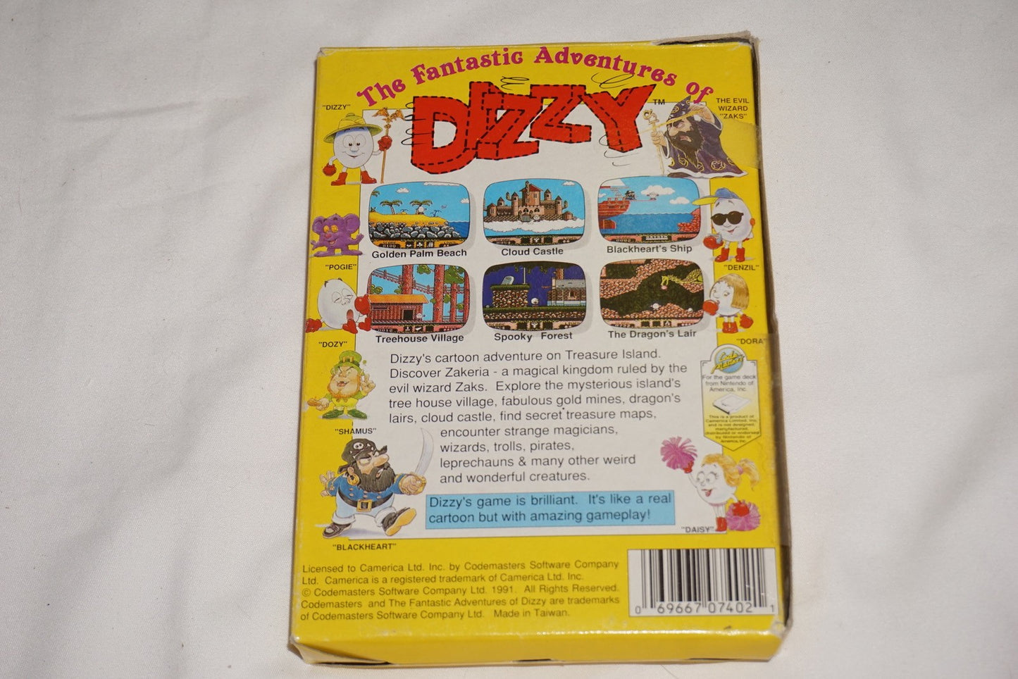 Fantastic Adventures of Dizzy (Nintendo NES) Complete in Box CIB