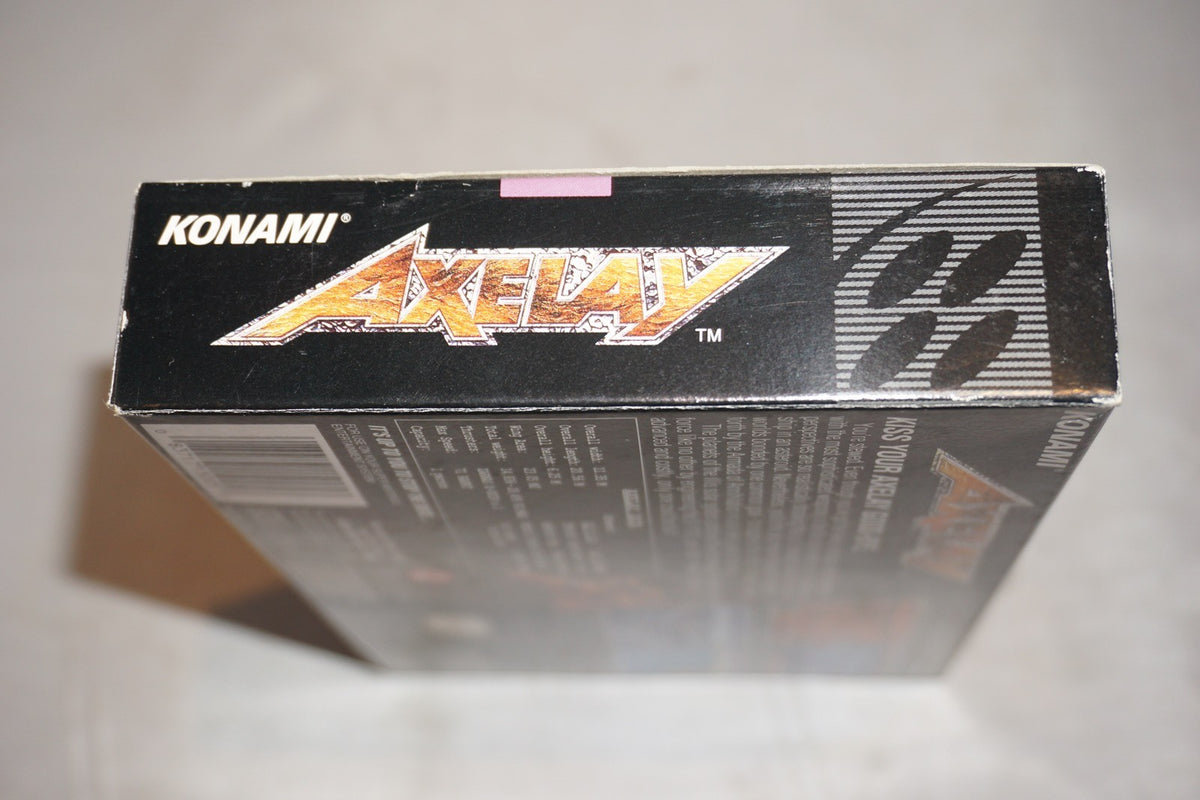 Axelay (Super Nintendo SNES) Complete in Box w/ Reg Card CIB