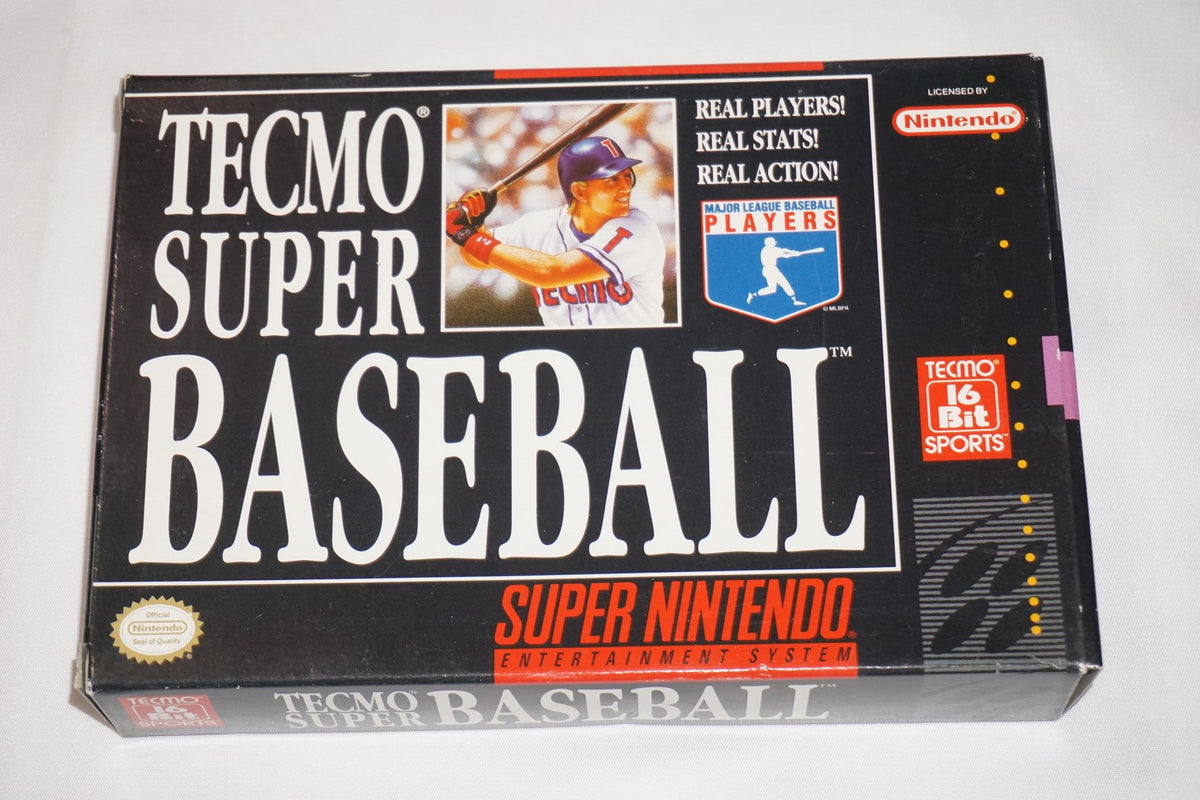 Tecmo Super Baseball (Super Nintendo SNES) Complete in Box CIB