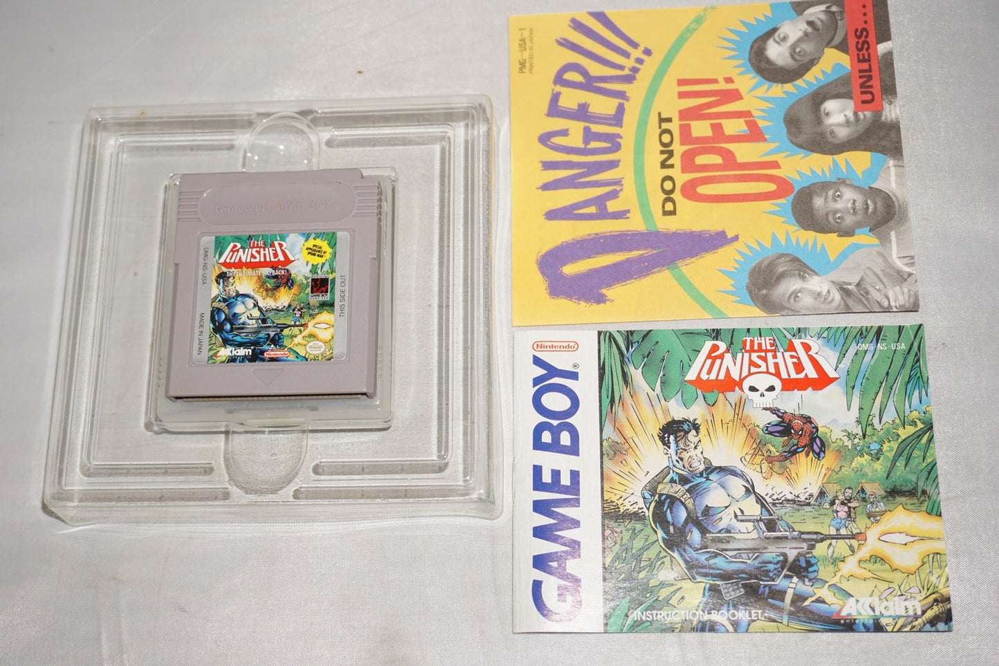 Punisher (Nintendo Gameboy Game Boy GB) Complete CIB Authentic