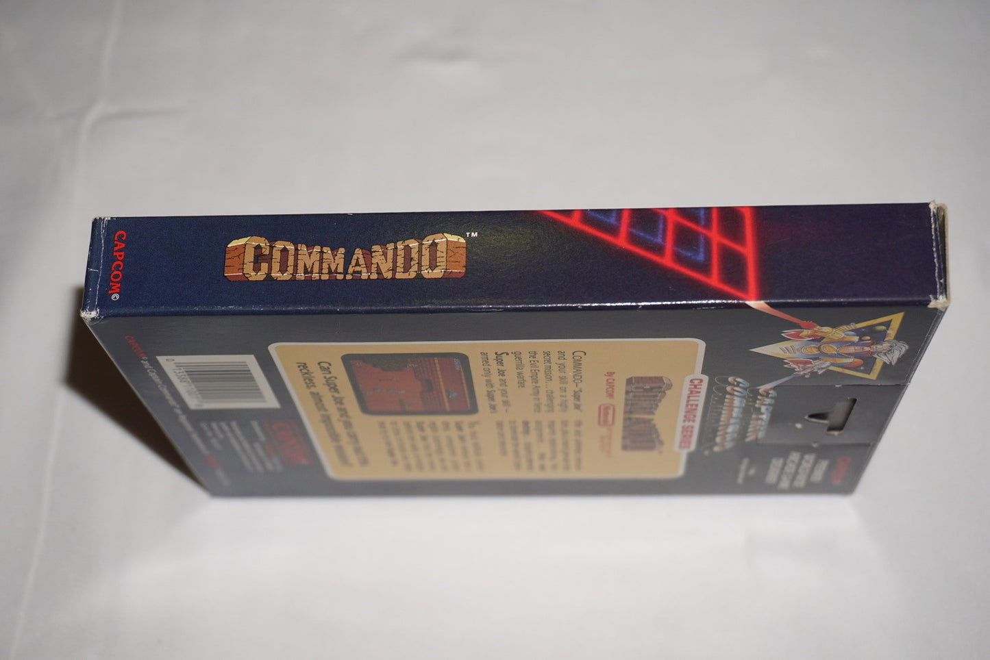 Commando Hangtab (Nintendo NES) Complete in Box w/ Poster CIB