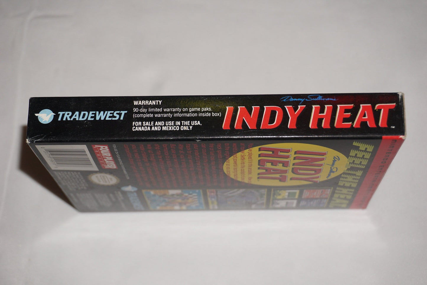 Danny Sullivan's Indy Heat (Nintendo NES) Complete w/ Reg Poster CIB