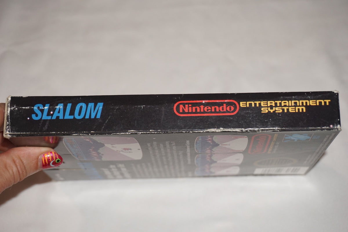 Slalom Hangtab 5 Screw (Nintendo NES) Complete in Box CIB