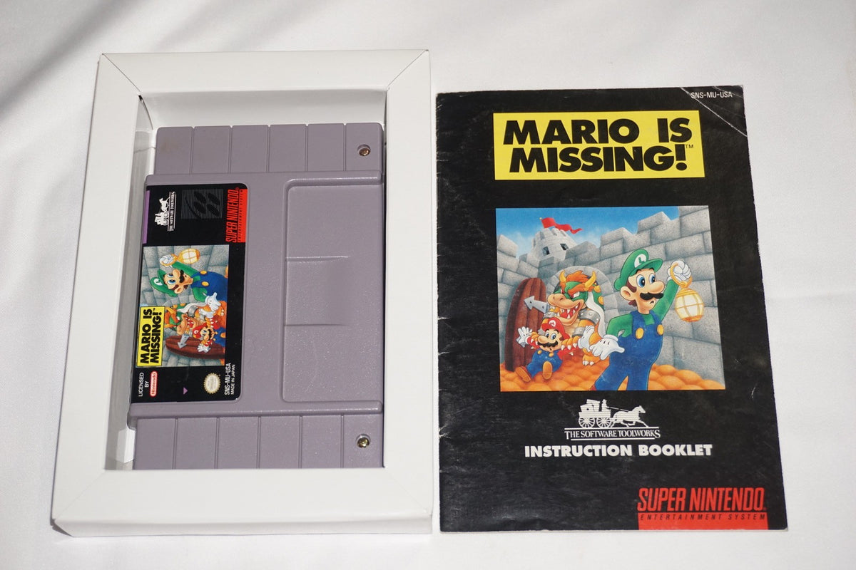 Mario is Missing (Super Nintendo SNES) Complete in Box CIB