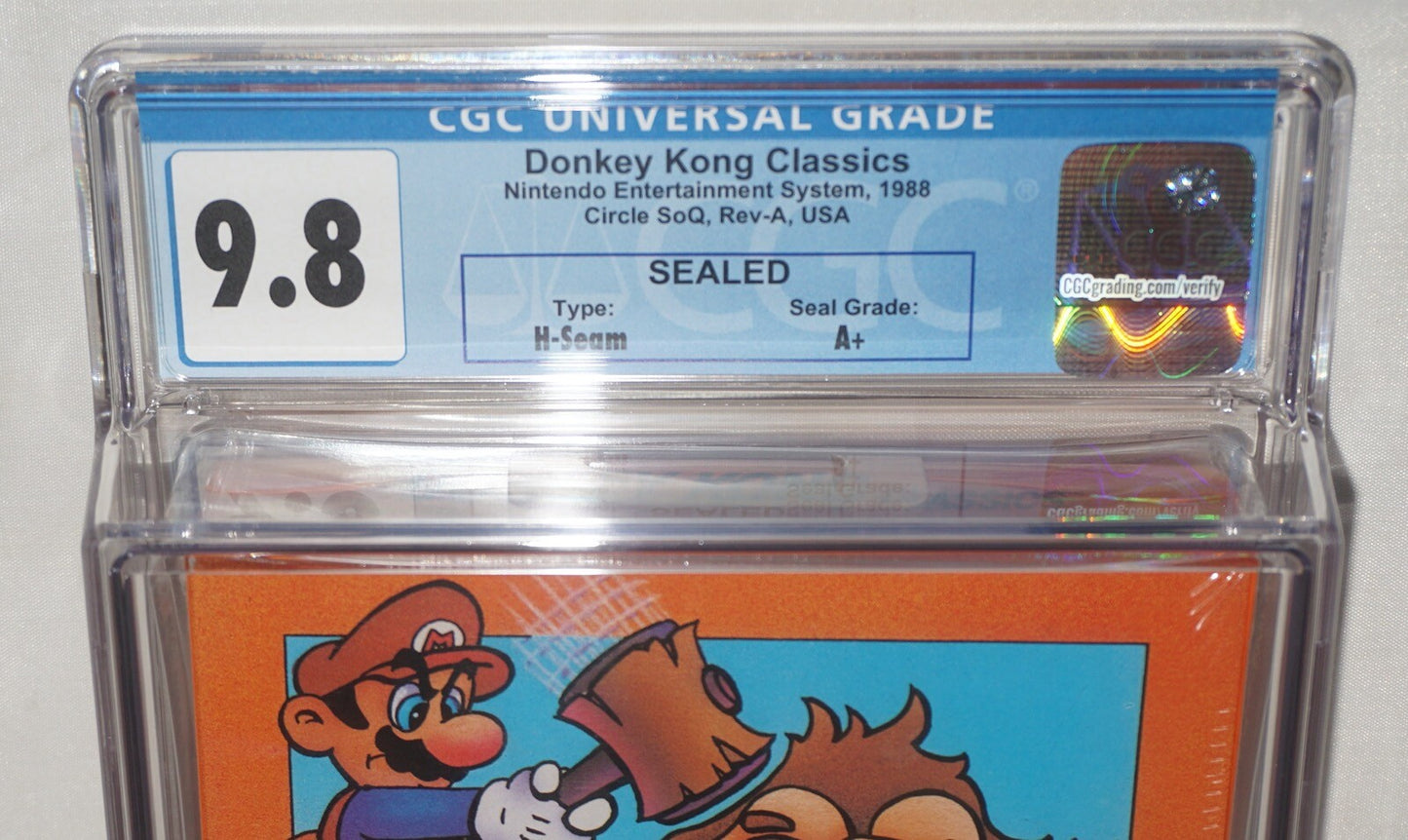 Donkey Kong Classics (Nintendo NES) CGC 9.8 A+ NEW Sealed